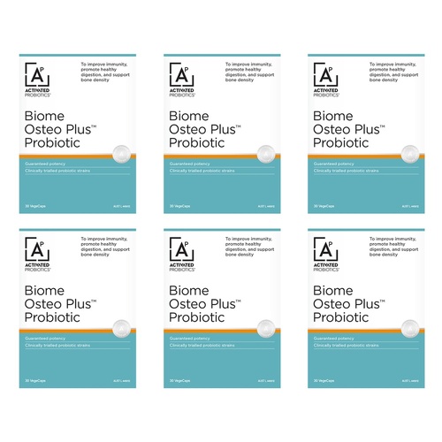Activated Probiotics Biome Osteo Plus Probiotic 30 Capsules Pack of 6