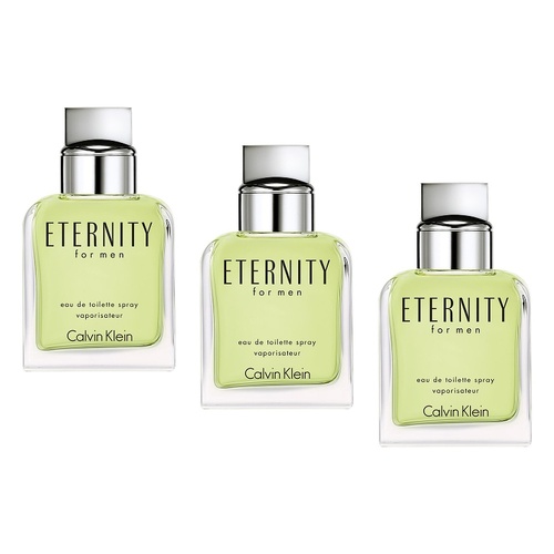 Calvin Klein Eternity For Men EDT 100mL Pack of 3