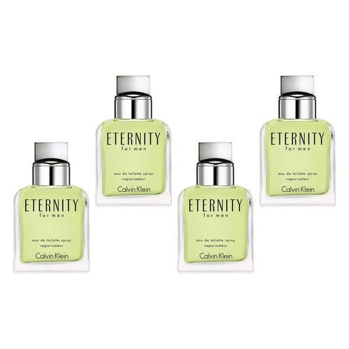 Calvin Klein Eternity For Men EDT 100mL Pack of 4