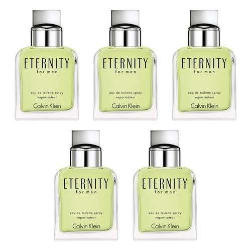 Calvin Klein Eternity For Men EDT 100mL Pack of 5