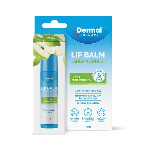 Dermal Therapy Lip Balm Stick Green Apple 4.8g x 6