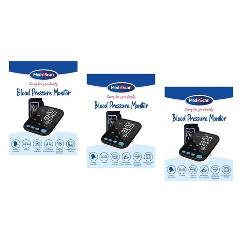 Medescan Blood Pressure Monitor Pack of 3