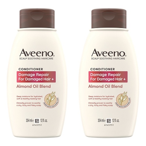Aveeno Damage Repair+ Almond Oil Conditioner 354mL Pack of 2