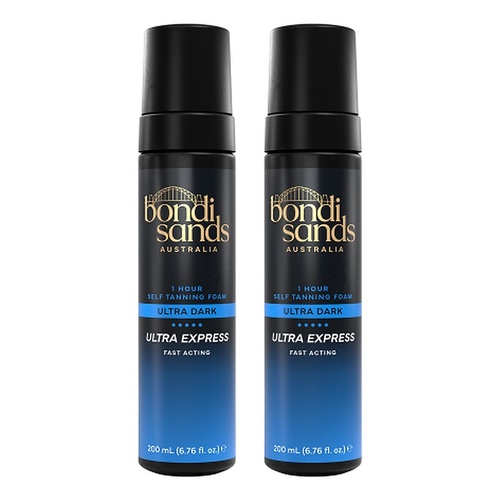 Bondi Sands Ultra Express Ultra Dark Self Tanning Foam 200mL Pack of 2