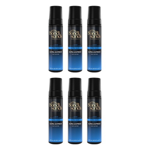 Bondi Sands Ultra Express Ultra Dark Self Tanning Foam 200mL Pack of 6