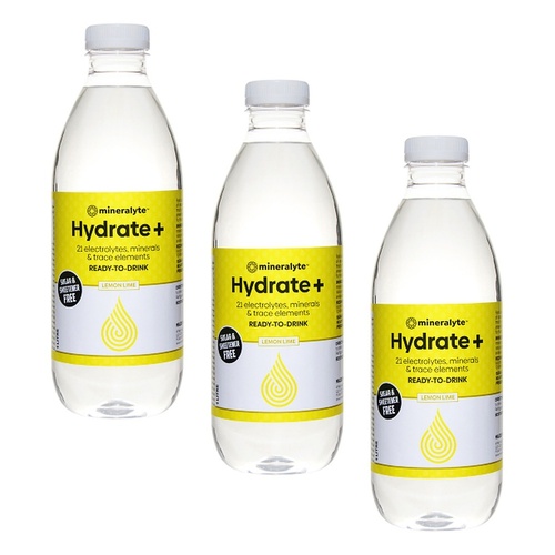 Mineralyte Lemon/Lime Drink, Litre Bottle Pack of 3