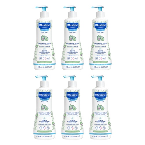 Mustela Gentle Cleansing Gel for Normal Skin 500mL Pack of 6