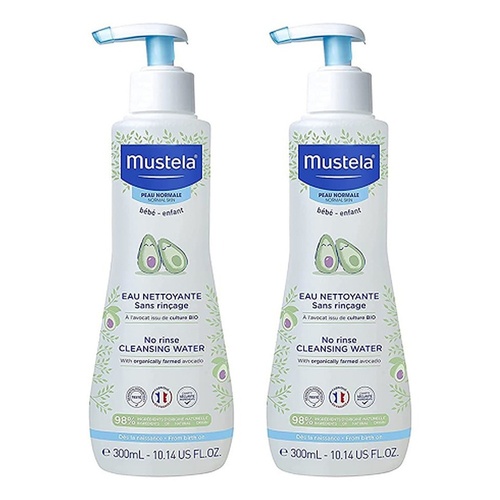 Mustela No Rinse Cleansing Water for Normal Skin 300mL Pack of 2