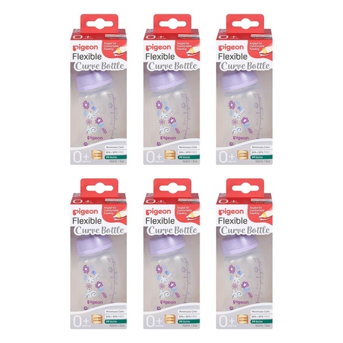 Pigeon Slim Neck Curve Bottle Garden 150mL Pack of 6