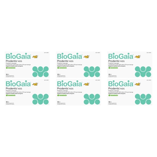 BioGaia Prodentis Kids Lozenges Apple 10 Pack Bundle of 6