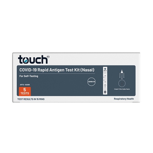 TouchBio COVID-19 Nasal Rapid Antigen Test 5 Pack