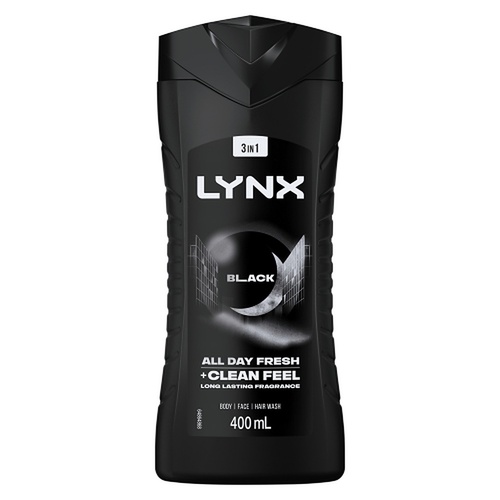 Lynx Black 3-in-1 Body Wash 400mL