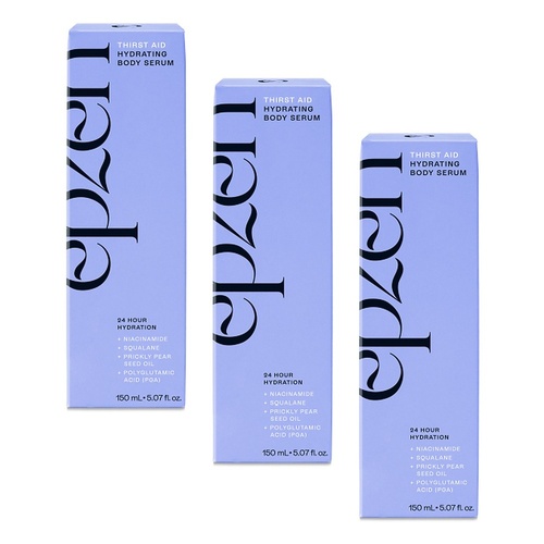 EpZen Thirst Aid Hydrating Body Serum 150mL Pack of 3