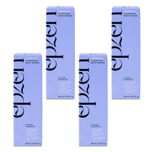 EpZen Thirst Aid Hydrating Body Serum 150mL Pack of 4