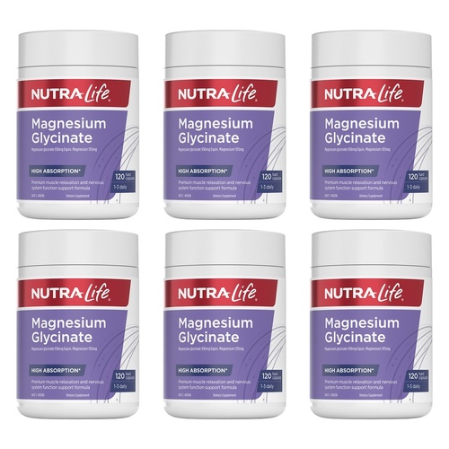 Nutra-Life Magnesium Glycinate Capsules Pack of 6