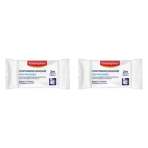Elastoplast Conforming Bandage Unstretched 8cm x 2m Pack of 2