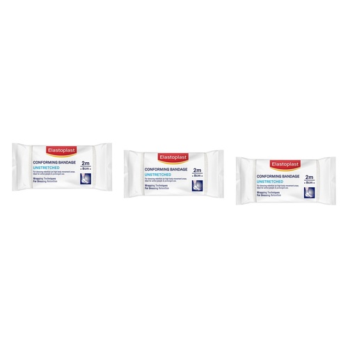 Elastoplast Conforming Bandage Unstretched 8cm x 2m Pack of 3