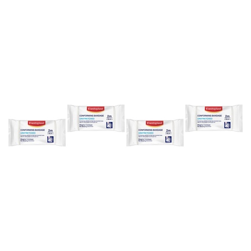 Elastoplast Conforming Bandage Unstretched 8cm x 2m Pack of 4