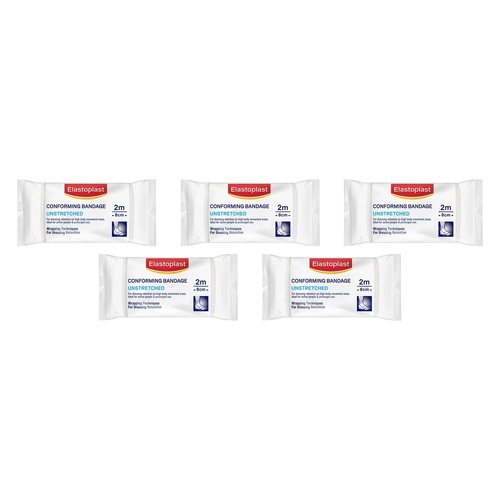 Elastoplast Conforming Bandage Unstretched 8cm x 2m Pack of 5