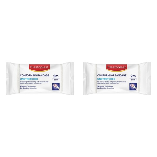Elastoplast Conforming Bandage Unstretched 6cm x 2m Pack of 2