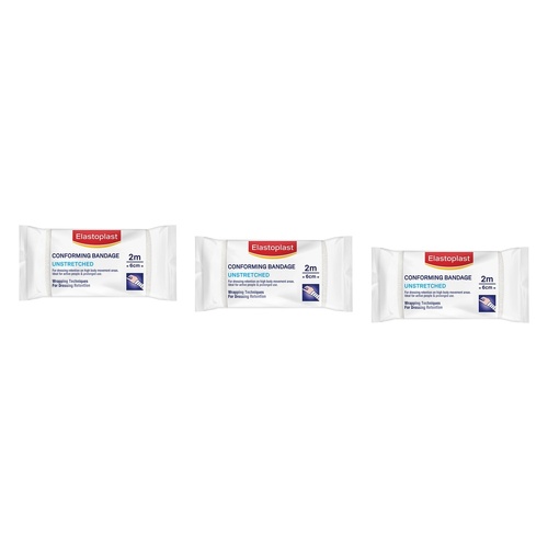 Elastoplast Conforming Bandage Unstretched 6cm x 2m Pack of 3