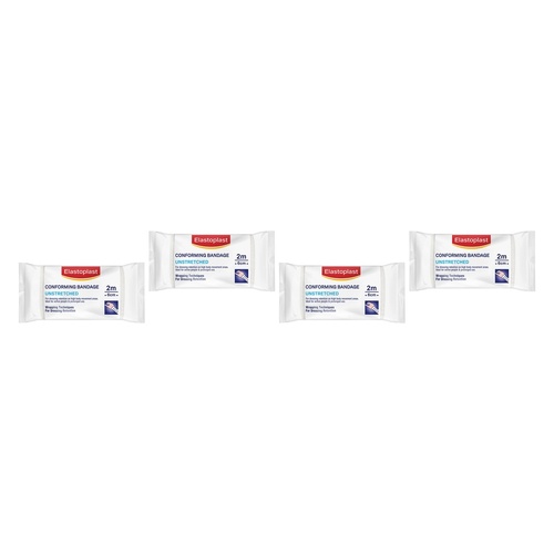 Elastoplast Conforming Bandage Unstretched 6cm x 2m Pack of 4