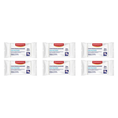 Elastoplast Conforming Bandage Unstretched 6cm x 2m Pack of 6