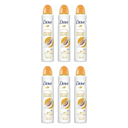 Dove Advanced Care 72H Go Fresh Passion Fruit & Lemongrass Pack of 6