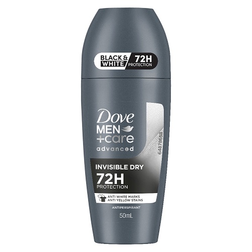 Dove Men Deodorant Advanced 72HR Invisible Dry Roll-On 50mL