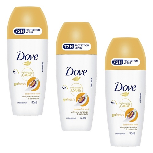 Dove Advanced Care Antiperspirant 72HR Protection Passionfruit Pack of 3