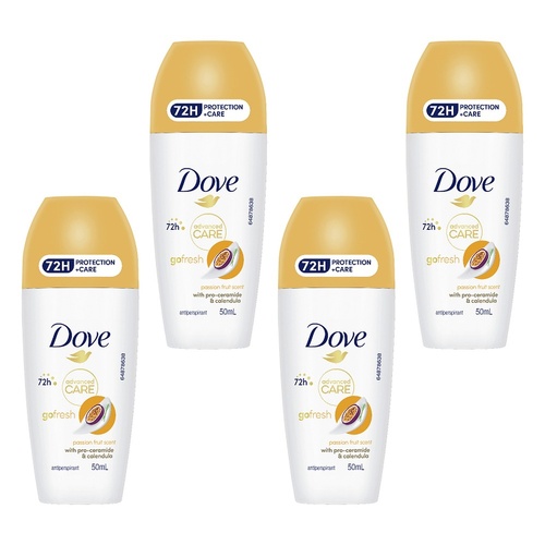 Dove Advanced Care Antiperspirant 72HR Protection Passionfruit Pack of 4