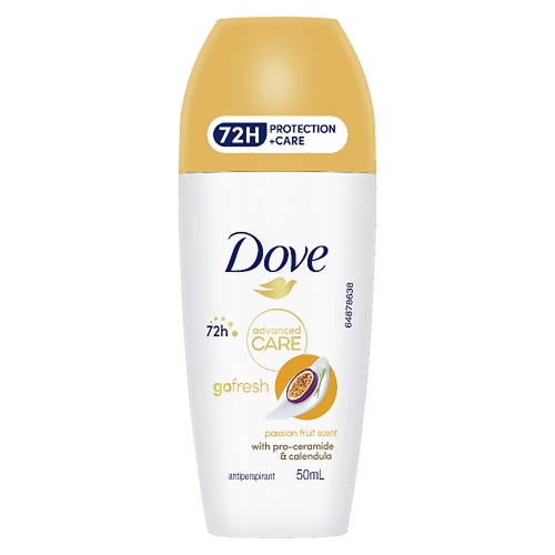 Dove Advanced Care Antiperspirant 72HR Protection Passionfruit Roll-On 50mL