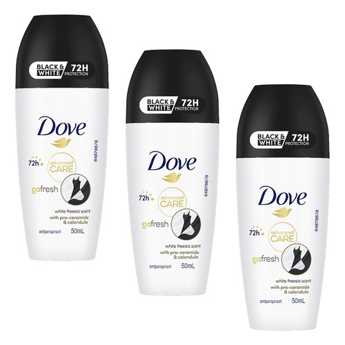 Dove Advanced Care Antiperspirant 72HR Protection Invisible Dry Pack of 3