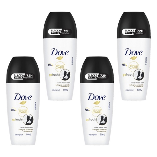 Dove Advanced Care Antiperspirant 72HR Protection Invisible Dry Pack of 4