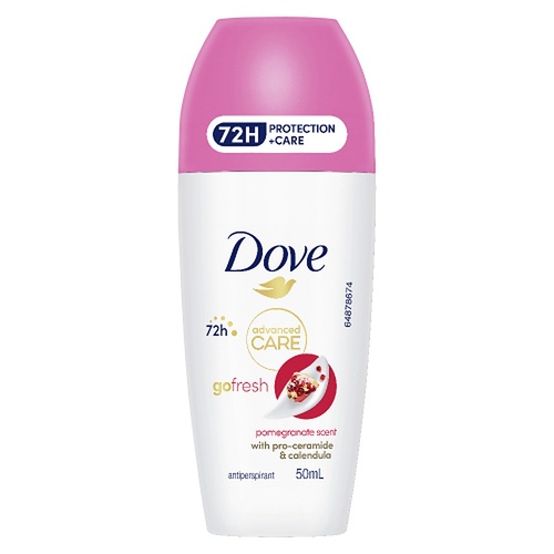 Dove Advanced Care Antiperspirant 72HR Protection Pomegranate Roll-On 50mL