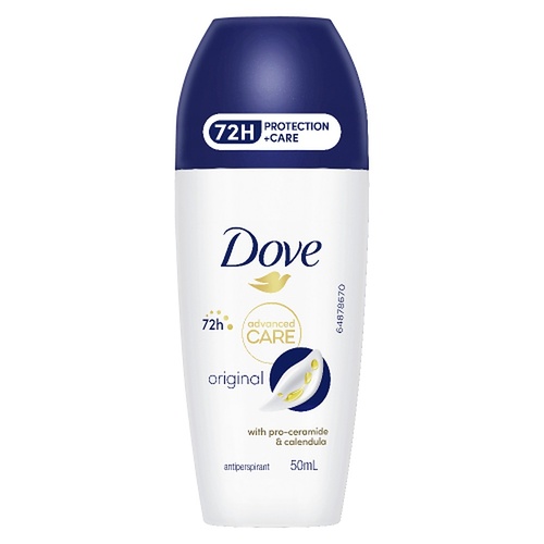 Dove Advanced Care Antiperspirant 72HR Protection Original Roll-On 50mL
