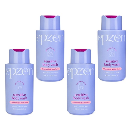 EpZen Delicate Diva Sensitive Body Wash 400mL Pack of 4
