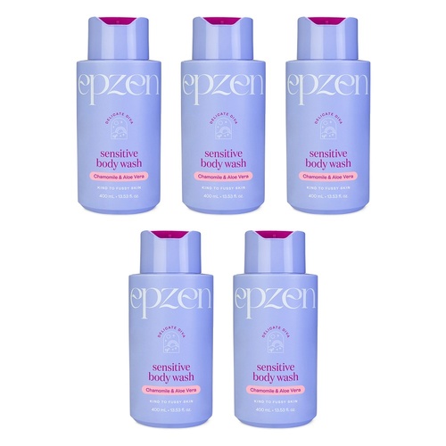 EpZen Delicate Diva Sensitive Body Wash 400mL Pack of 5