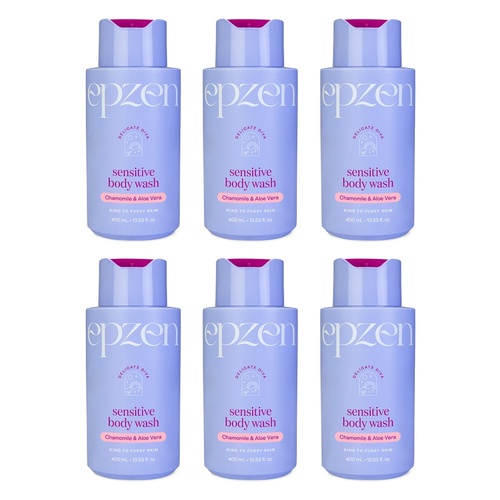 EpZen Delicate Diva Sensitive Body Wash 400mL Pack of 6