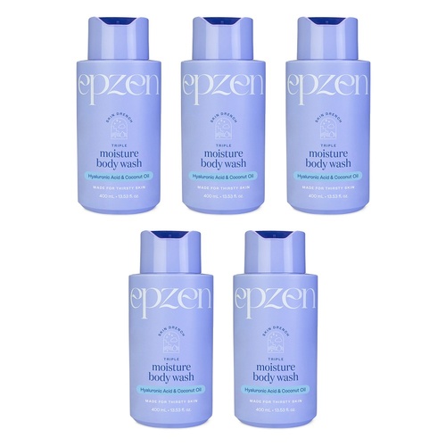 EpZen Skin Drench Triple Moisture Body Wash 400mL Pack of 5