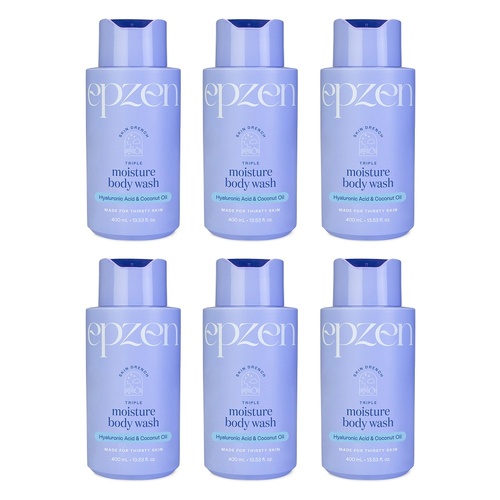 EpZen Skin Drench Triple Moisture Body Wash 400mL Pack of 6