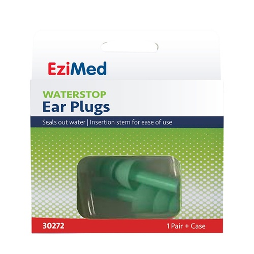 EziMed Waterstop Ear Plugs x 6