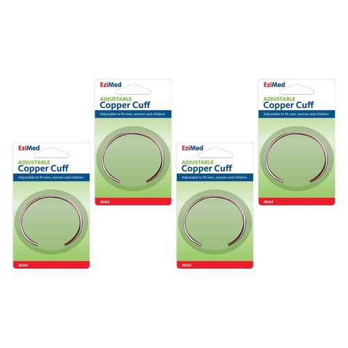 EziMed Adjustable Copper Cuff Pack of 4