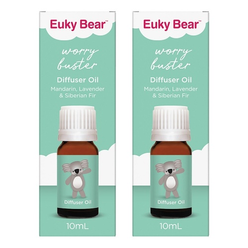 Euky Bear Worry Buster Diffuser Oil 10mL Pack of 2