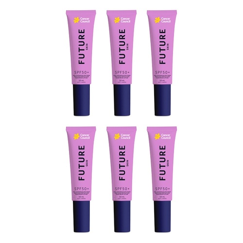Cancer Council Future Skin Sunscreen Lotion SPF 50+ 50mL Pack of 6