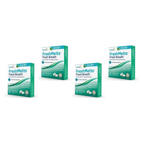 Freshmelts Arctic Mint For Bad Breath 40 Pack x 3 Bundle of 4