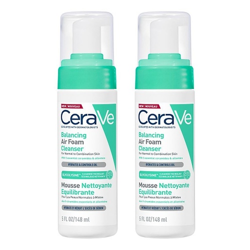 CeraVe Balancing Air Foam Cleanser 148mL Pack of 2