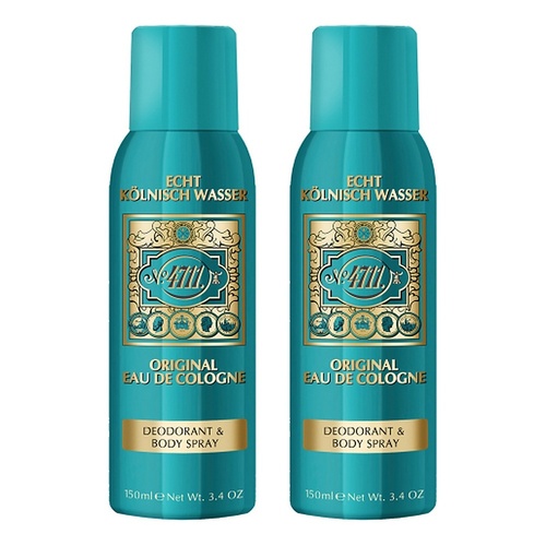 4711 Original Eau de Cologne Body Spray Deodorant 150mL Pack of 2