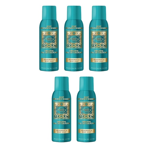4711 Original Eau de Cologne Body Spray Deodorant 150mL Pack of 5