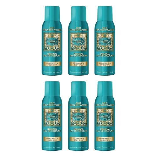 4711 Original Eau de Cologne Body Spray Deodorant 150mL Pack of 6